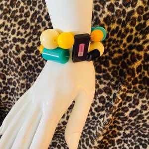 SUBVERSIVE Multicolor Chunky Stretch Bracelet